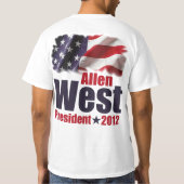 大統領2012年のために西アレン Tシャツ (裏面)