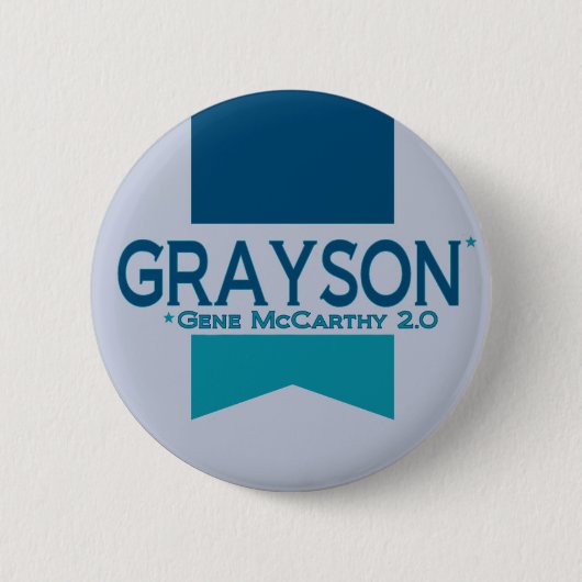 大統領2012年のためのアランGrayson 缶バッジ (正面)