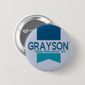 大統領2012年のためのアランGrayson 缶バッジ (正面&裏面)