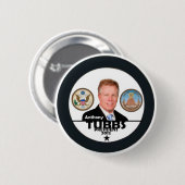 大統領2012年のためのアンソニーTubbs 缶バッジ (正面&裏面)