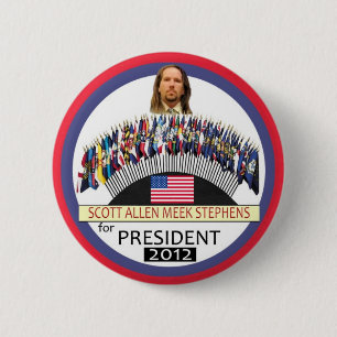 大統領2012年のためのスコットA.M. Stephens 缶バッジ