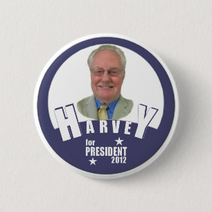 大統領2012年のためのチャールズHarvey 缶バッジ