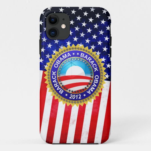大統領2012年のためのバラック・オバマ Case-Mate iPhoneケース (裏面)