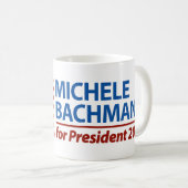 大統領2012年のためのミケーレBachmann コーヒーマグカップ (正面右)