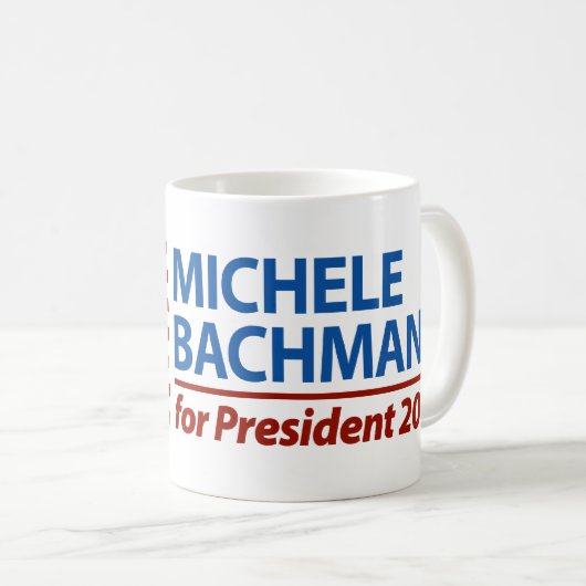 大統領2012年のためのミケーレBachmann コーヒーマグカップ (正面右)