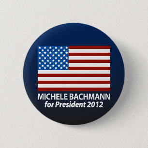 大統領2012年のためのミケーレBachmann 缶バッジ