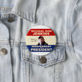 大統領2012年のためのミハエルドンJenkins 缶バッジ (インサイチュ)