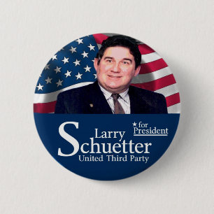 大統領2012年のためのラリーSchuetter 缶バッジ