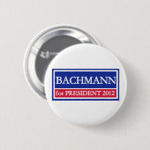 大統領2012年のためのBachmann 缶バッジ (正面&裏面)