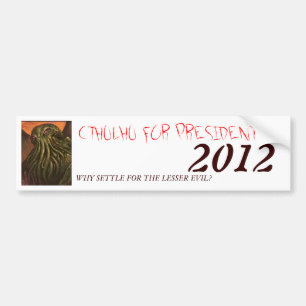 大統領2012年のためのCTHULHU バンパーステッカー