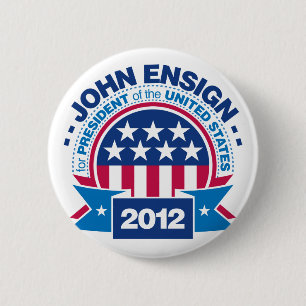 大統領2012年のためのJohn Ensign 缶バッジ