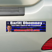 大統領2012年のバンパーステッカーのためのBaritt Obomney バンパーステッカー (車上)