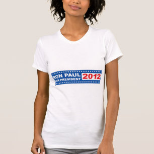 大統領2012年のTシャツの女性のためのロン・ポール Tシャツ