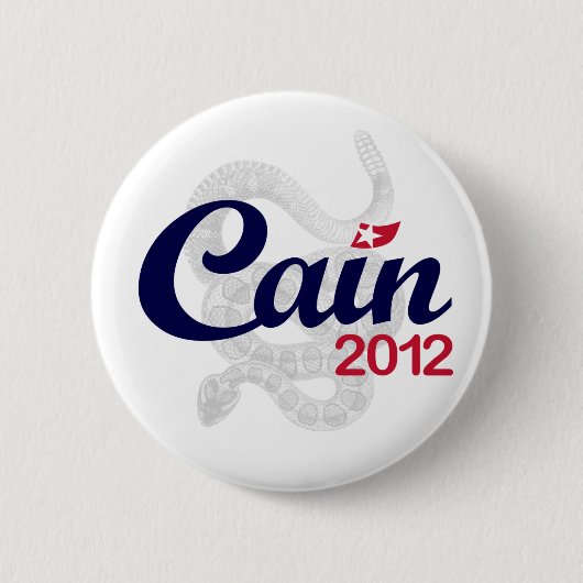 大統領2012年"精神DTOM" Buttnのためのヘルマンカイン 缶バッジ (正面)