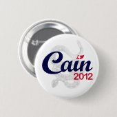 大統領2012年"精神DTOM" Buttnのためのヘルマンカイン 缶バッジ (正面&裏面)