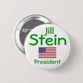 大統領2012緑の党米国のためのジルステイン 缶バッジ (正面&裏面)