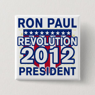 大統領2012 Tシャツのためのロン・ポール 缶バッジ