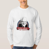 大統領2016のためのベルニーの研摩機は旗をちりばめました Tシャツ (正面)