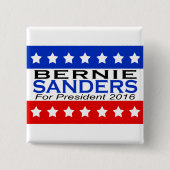 大統領2016キャンペーンのためのベルニーの研摩機 缶バッジ (正面)