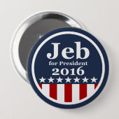 大統領2016キャンペーンボタンのためのJeb 缶バッジ (正面&裏面)