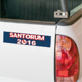大統領2016バンパーステッカーのためのリックSantorum バンパーステッカー (トラック上)