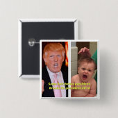 大統領2016ボタン 缶バッジ (正面&裏面)