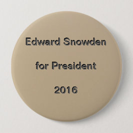 大統領2016年のためのエドワードSnowden 缶バッジ