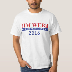 大統領2016年のためのジムWebb Tシャツ