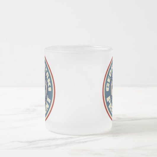 大統領2016年のためのジョージ・パタキ フロストグラスマグカップ (中央)