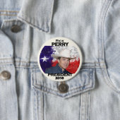 大統領2016年のためのテキサス州のRick Perry 缶バッジ (インサイチュ)