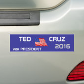 大統領2016年のためのテッドCruz バンパーステッカー (車上)