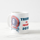 大統領2016年のためのドナルド・トランプ コーヒーマグカップ (正面左)