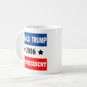 大統領2016年のためのドナルド・トランプ コーヒーマグカップ (正面左)