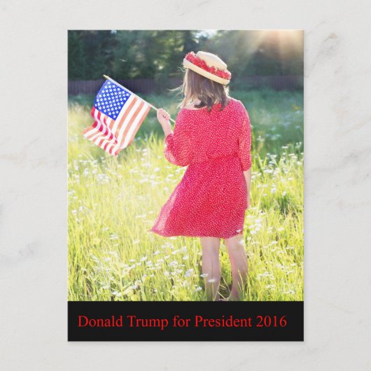 大統領2016年のためのドナルド・トランプ ポストカード (正面)