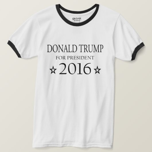 大統領2016年のためのドナルド・トランプ Tシャツ (デザイン正面)