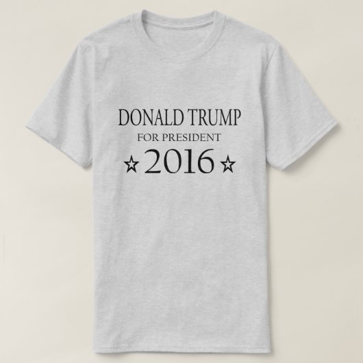 大統領2016年のためのドナルド・トランプ Tシャツ (デザイン正面)