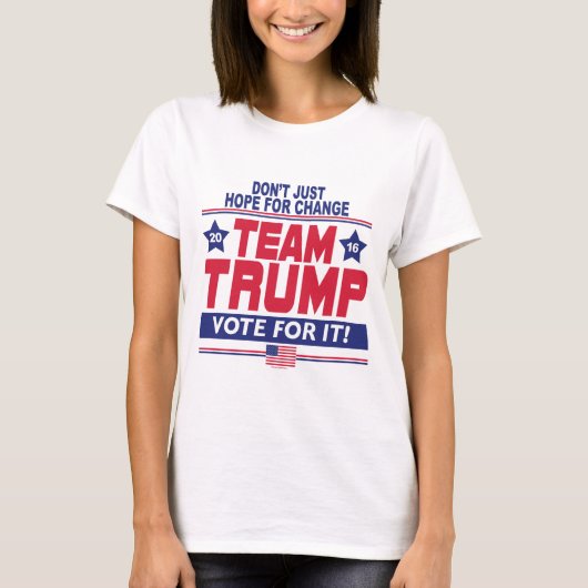 大統領2016年のためのドナルド・トランプ Tシャツ (正面)