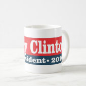 大統領2016年のためのヒラリー・クリントン コーヒーマグカップ (正面右)