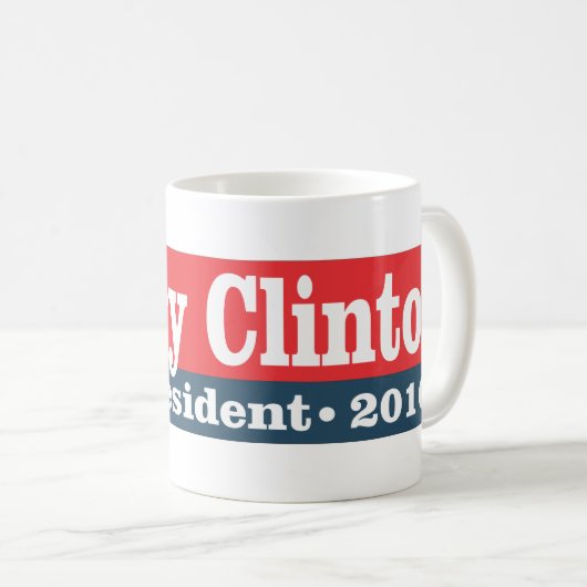 大統領2016年のためのヒラリー・クリントン コーヒーマグカップ (正面右)