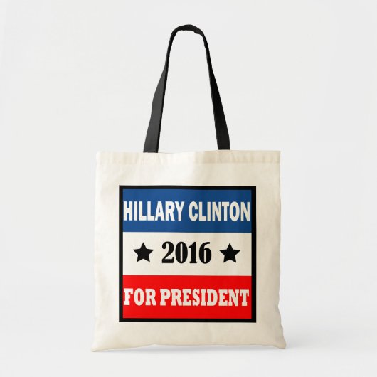 大統領2016年のためのヒラリー・クリントン トートバッグ (正面)