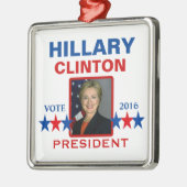 大統領2016年のためのヒラリー・クリントン メタルオーナメント (左)