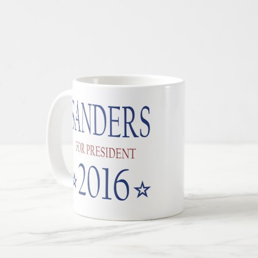 大統領2016年のためのベルニーの研摩機 コーヒーマグカップ (正面左)