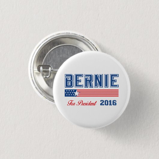 大統領2016年のためのベルニーの研摩機 缶バッジ (正面&裏面)