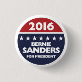 大統領2016年のためのベルニーの研摩機 缶バッジ (正面)