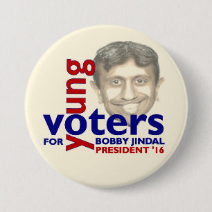 大統領2016年のためのボビーJindal 缶バッジ