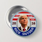 大統領2016年のためのリックSnyder 缶バッジ (正面&裏面)