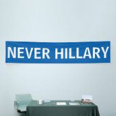 大統領2016年のための決してヒラリー 横断幕 (トレードショー)