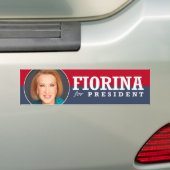 大統領2016年のためのCarly Fiorina バンパーステッカー (車上)