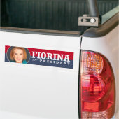 大統領2016年のためのCarly Fiorina バンパーステッカー (トラック上)