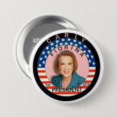 大統領2016年のためのCarly Fiorina 缶バッジ (正面&裏面)
